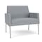 Lesro Mystic Lounge Reception Bariatric Chair, Silver, RS Fog Upholstery ML1401 - alternate 1